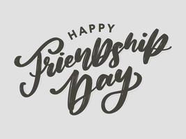 Happy Friendship Day greeting card. For poster, flyer, banner for website template, cards, posters, logo. Vector illustration.