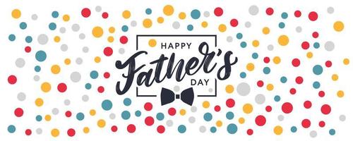 Happy father's day. Lettering. Banner Sale Brush text pattern vector