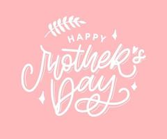 Elegant greeting card design with stylish text Mother s Day on colorful flowers decorated background. vector