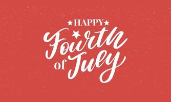 Fourth 4 of July stylish american independence day design Fourth of July vector