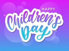 Children's day vector background. Happy Children's Day title. Happy Children's Day inscription.