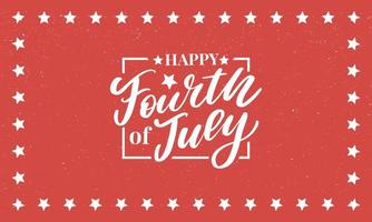 Fourth 4 of July stylish american independence day design Fourth of July vector