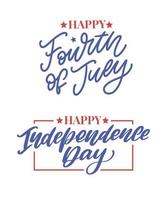 Fourth 4 of July stylish american independence day design Fourth of July vector