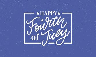 Fourth 4 of July stylish american independence day design Fourth of July vector