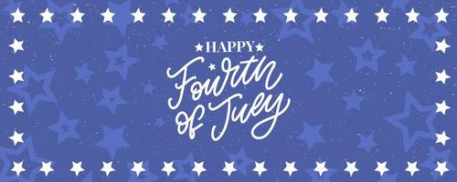 Fourth 4 of July stylish american independence day design Fourth of July vector