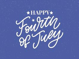 Fourth 4 of July stylish american independence day design Fourth of July vector