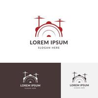 Drum Simple Logo Design Template vector