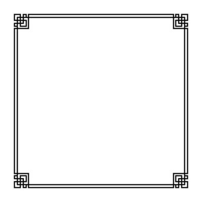 Abstract frame on White background. Vector Illustration