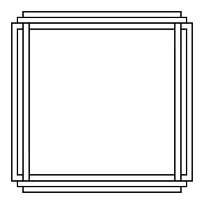 Abstract frame on White background. Vector Illustration