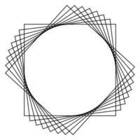 marco abstracto sobre fondo blanco. ilustración vectorial vector