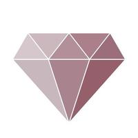 Diamond simple icon. Vector Illustration