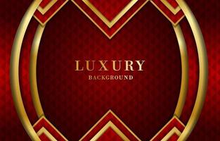 Red Background with Luxury Gold Color