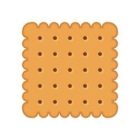 Simple biscuit icon on white background. Food icon. Vector Illustration