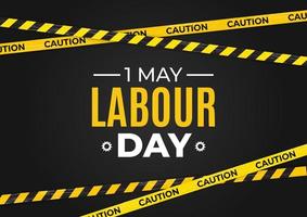 1 May Labour Day Background Vector Illustration