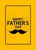 Ilustración de vector de fondo de tarjeta de cartel de feliz día del padre