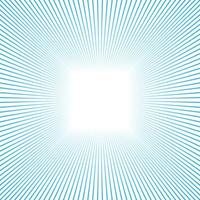 Abstract frame made of fading blue lines with white center. Vector Illustration