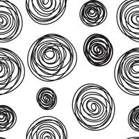 Hand drawn abstract seamless pattern background. Vector illustration