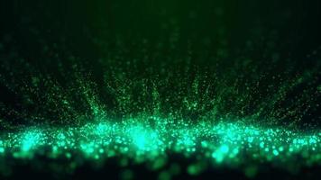 green particle ground loop animation video