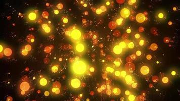 light gold particle background loop animation video