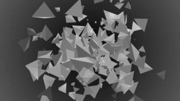 triangle polygon 3d particle background loop animation video