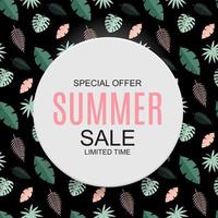 Summer Sale concept Background. Vector Illustration