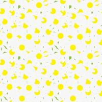 Unfolded chamomile on the whole green background, seamless pattern. Vector Illustration