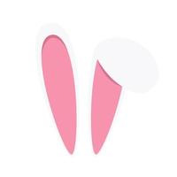 Bunny ears for Happy Easter Spring Holiday Background Illustration vector