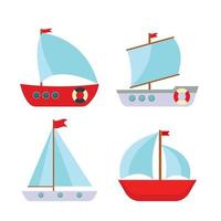 icono simple barco lindo de los niños. ilustración vectorial vector