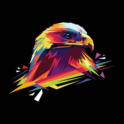 Eagle head Pop Art