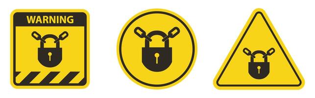 PPE Icon.Keep Locked Symbol Sign Isolate On White Background vector