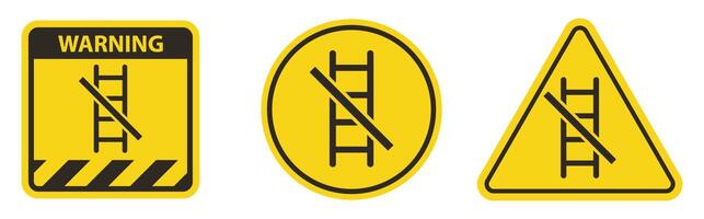 Do Not Use Ladders Symbol vector