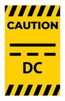 Direct Current DC Symbol Sign Isolate On White Background,Vector Illustration EPS.10 vector