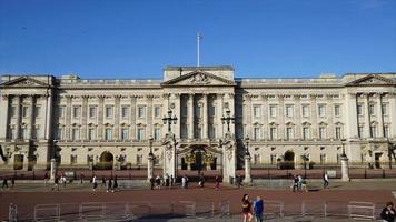 timelapse london city met buckingham palace in het verenigd koninkrijk