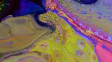 Abstract Colorful Color Paint Ink Psychedelic Blast Movement video