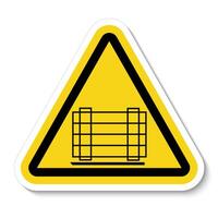 Do not Obstruct Symbol On White Background vector