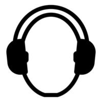 símbolo use protección auditiva aislar sobre fondo blanco, ilustración vectorial eps.10 vector