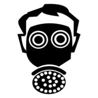 Symbol wear respirator protection Sign Isolate On White Background,Vector Illustration EPS.10 vector