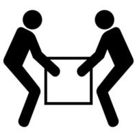 Use Two Person Lift Symbol Sign  Isolate On White Background,Vector Illustration EPS.10 vector