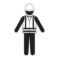 Symbol Wear Life Jacket Isolate On White Background vector