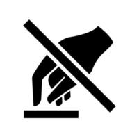 Do Not Touch Symbol vector