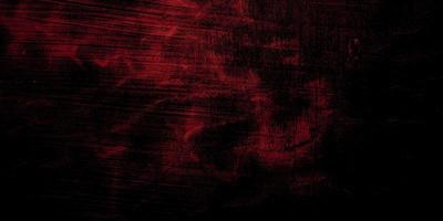 Red and black horror background. Dark grunge red texture concrete photo