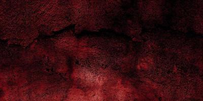 Fondo de terror rojo y negro. concreto oscuro grunge textura roja foto