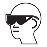 Symbol please remove take off glasses vector