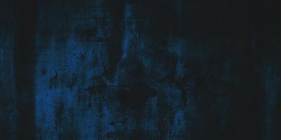 Grunge Navy Dark Blue Background. Blue wall Scary. Black or blue cement texture photo