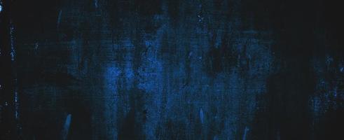 Grunge Navy Dark Blue Background. Blue wall Scary. Black or blue cement texture photo