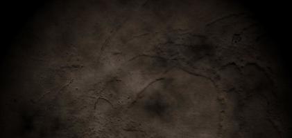 Old Grunge Background, Dark Cement With Cracks photo