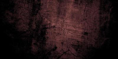 Dark maroon shabby walls. Scary cement texture photo