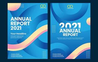 Modern Annual Report Cover Design vector