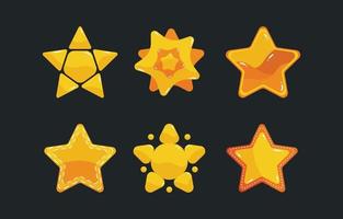 Star Icon Set vector