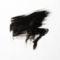 concepto de arte abstracto con trazo de pincel negro foto